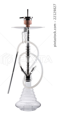Modern hookah isolated on white background 22129827