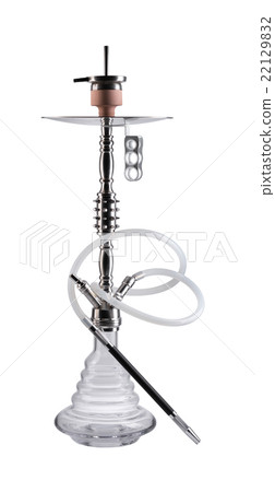 Modern hookah isolated on white background 22129832