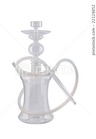 Modern hookah isolated on white background 22129852