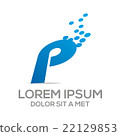 Logo people letter p business vector 22129853
