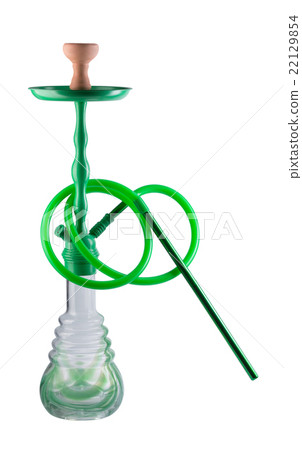 Modern hookah isolated on white background 22129854