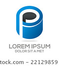 Logo people letter p business vector 22129859
