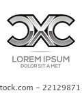 Logo Vector Letter XC Combination icon Design 22129871