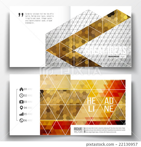 Set Of Annual Report Business Templates For - Stock Illustration ...