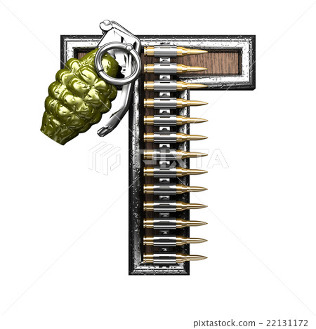 t military letter. 3D illustration 22131172