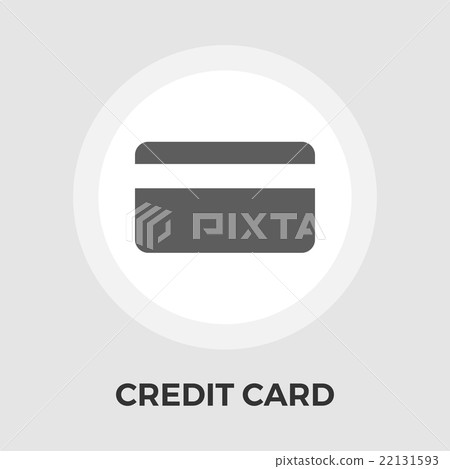 Credit Card Vector Flat Icon 22131593