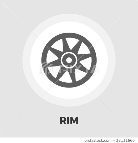 Car rim flat icon 22131666