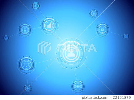 Light blue hi-tech communication vector background Light blue hi-tech communication vector background 22131879