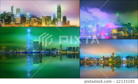 Сityscape of Financial district, Hong Kong Сityscape of Financial district, Hong Kong 22133193