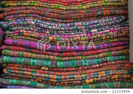 Bright oriental coloured cloth fabric background Bright oriental coloured cloth fabric background 22133944