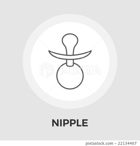 Nipple vector flat icon - Stock Illustration [22134407] - PIXTA
