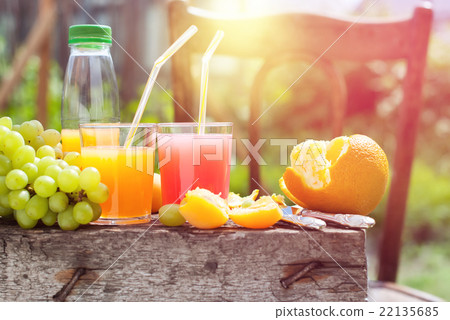 Summer Party Outdoor Fresh Fruits Juice Beverages Summer Party Outdoor Fresh Fruits Juice Beverages 22135685