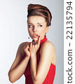Women with emotion on her face-sorrow. Women with emotion on her face-sorrow. 22135794