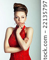 Perturbed woman . Perturbed woman . 22135797