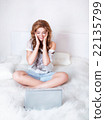 Surprised woman using laptop. Surprised woman using laptop. 22135799