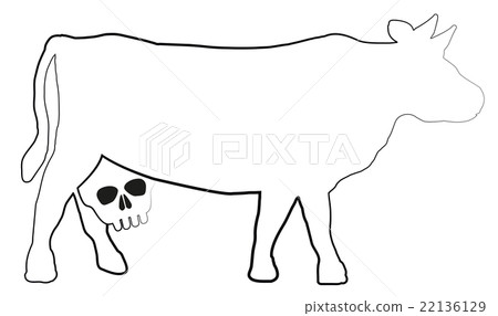 Cow Milk Health Risk Udder Skull 22136129