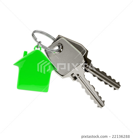 Keys with a house pendant. Keys with a house pendant. 22136288