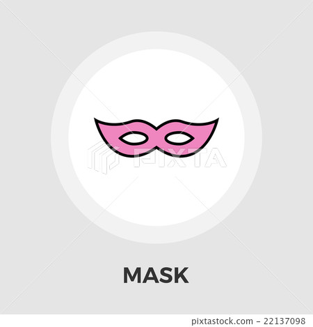 Mask vector flat icon 22137098