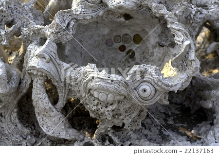 Detail of Wat Rong Khun white temple 22137163