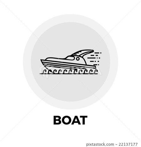 Boat Line Icon 22137177