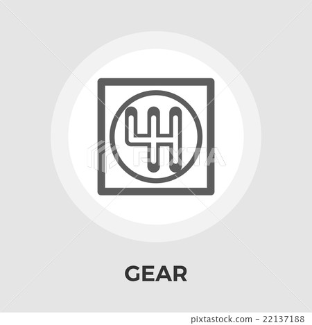 Gear icon flat Gear icon flat 22137188