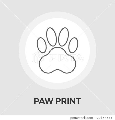 Paw vector flat icon Paw vector flat icon 22138353