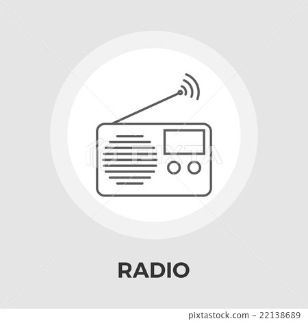 Radio vector flat icon Radio vector flat icon 22138689