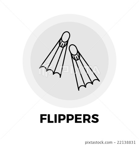Flippers Line Icon Flippers Line Icon 22138831