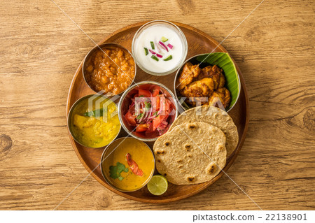 Typical curry set meal in India Curry gourmet of meals India 22138901