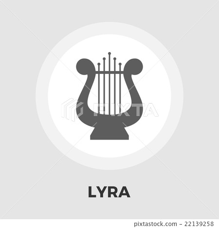 Lyra flat icon 22139258