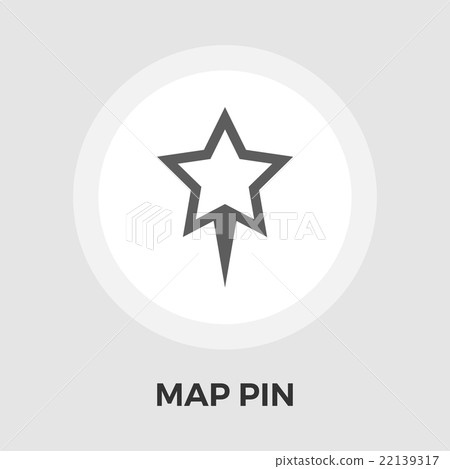 Map Pin Flat Icon 22139317