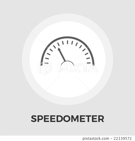 Speedometer flat icon Speedometer flat icon 22139572