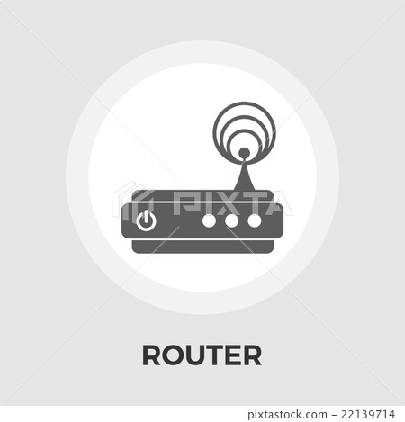 Router flat icon Router flat icon 22139714