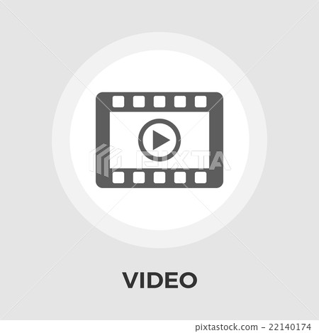 Video player vector flat icon 22140174