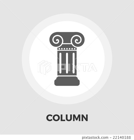 Column flat icon Column flat icon 22140188
