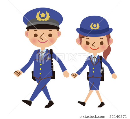 Walking policeman (male and female) Walking policeman (male and female) 22140271