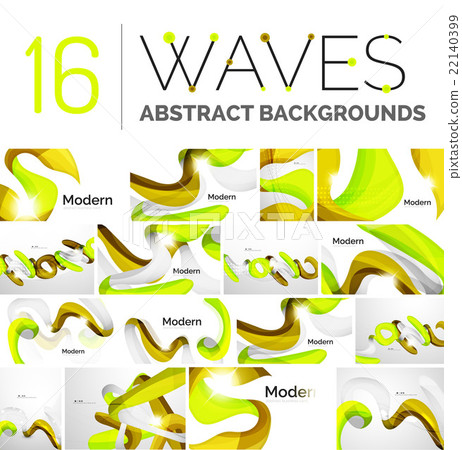 Pack of vector abstract backgrounds - Stock Illustration [22140399] - PIXTA