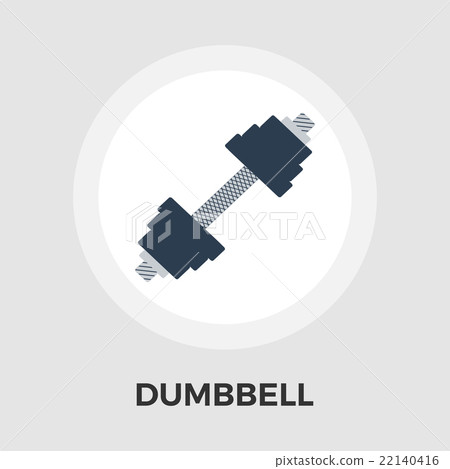 Dumbbell vector flat icon Dumbbell vector flat icon 22140416