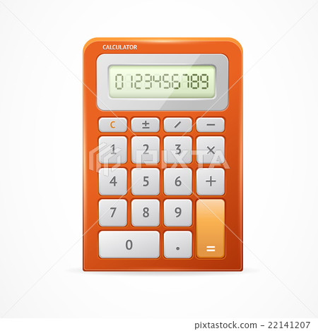 Calculator Red. Vector 22141207