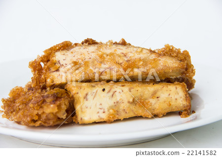 Fried taro, Thai snack, street food in Thailand Fried taro, Thai snack, street food in Thailand 22141582