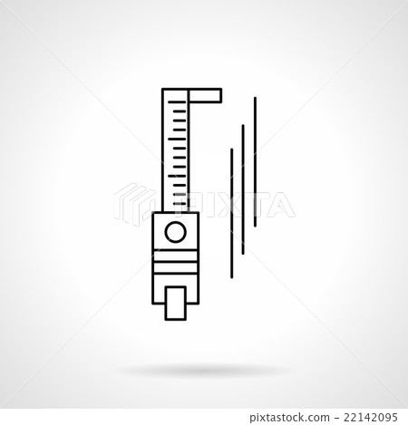 Trammel flat line vector icon Trammel flat line vector icon 22142095