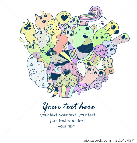 Funny doodle vector Funny doodle vector 22143457