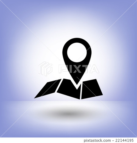 Pin on the map. Vector icon Pin on the map. Vector icon 22144195