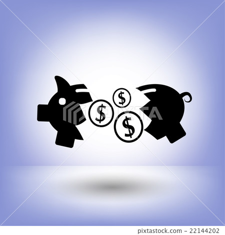 Pictograph of moneybox 22144202