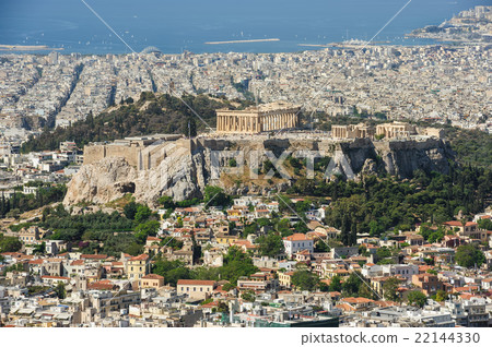 Cityscape of modern Athens, Greece 22144330