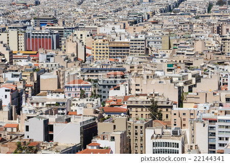 Cityscape of modern Athens, Greece 22144341