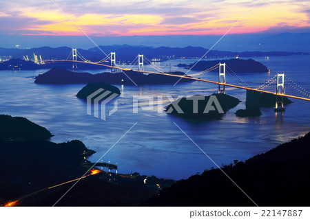 Night view of Kurushima Strait 22147887