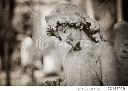Gothic angel tombstone - textrured Gothic angel tombstone - textrured 22147919