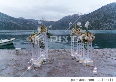 decorated place for a wedding ceremony decorated place for a wedding ceremony 22148411