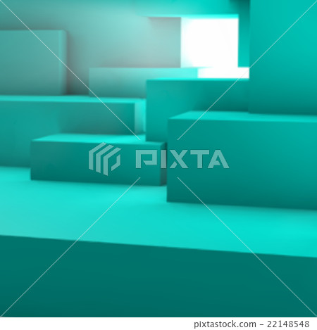Abstract background with geometric cubes 22148548